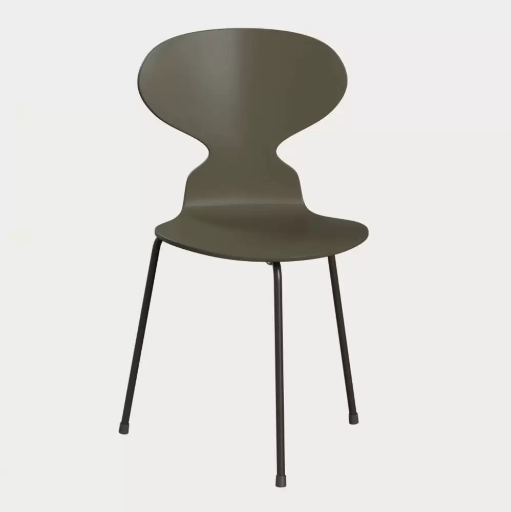 Krzesło ANT 3100 lakier oliwkowa zieleń Fritz Hansen