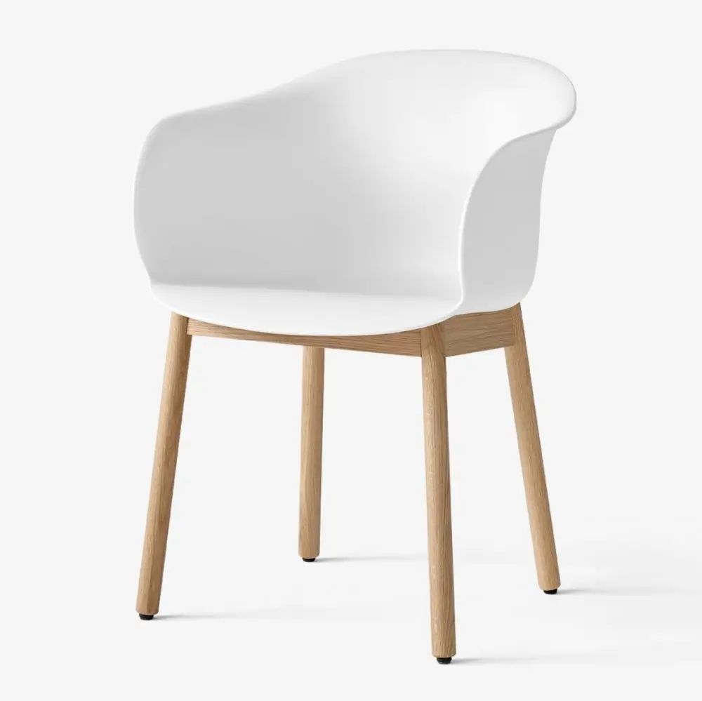 Krzesło Elefy JH30 białe-dąb lakierowany Andtradition