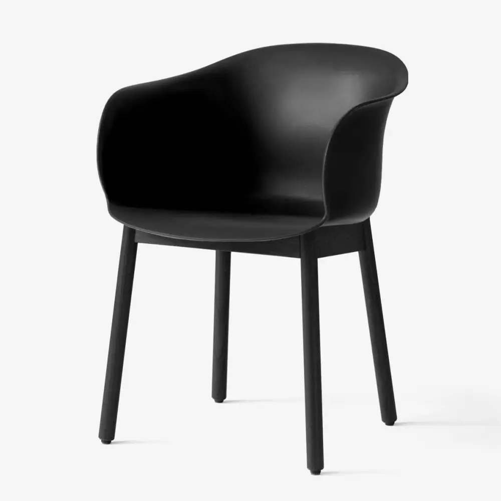 Krzesło Elefy JH30 czarne-dąb lakierowany czarny Andtradition