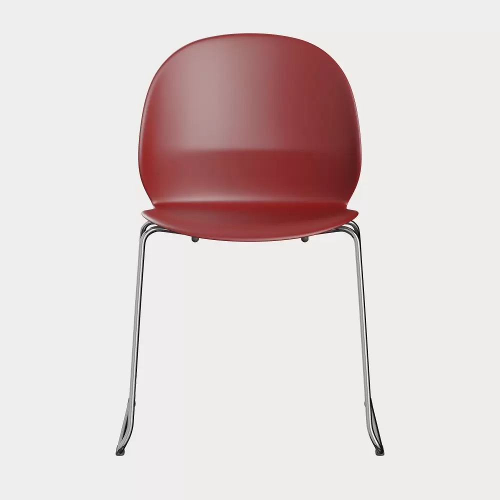 Krzesło N02-20 ciemna czerwień Fritz Hansen