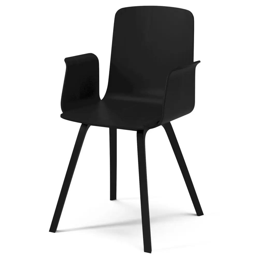 Krzesło Palm z podłokietnikami czarny dąb Bolia