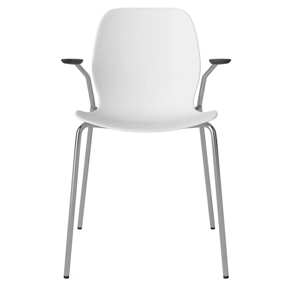 Krzesło Seed z podłokietnikami białe Bolia