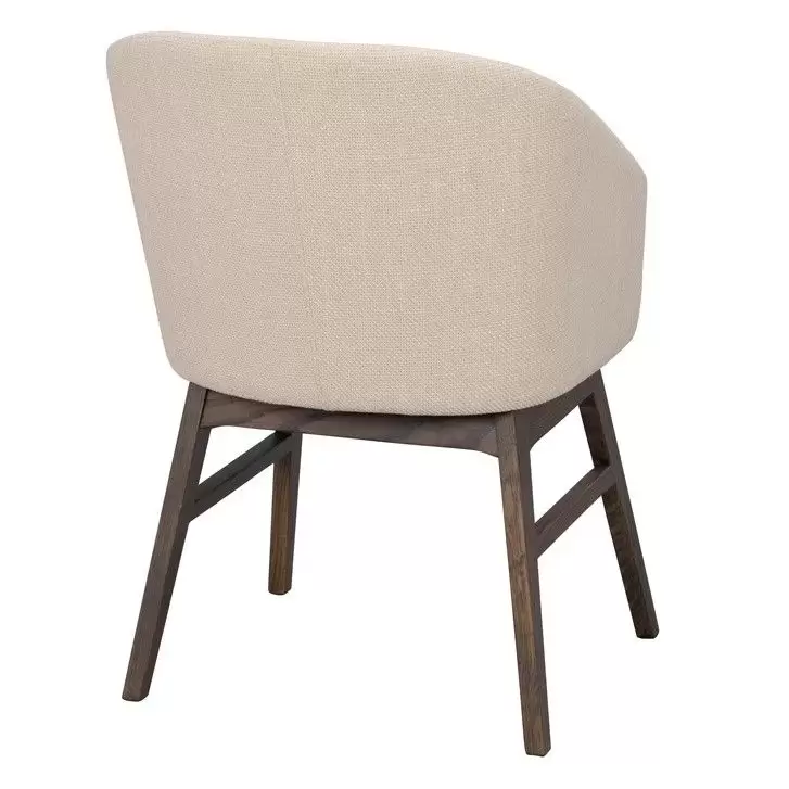 Krzesło Windham beżowe-dąb brązowy Rowico