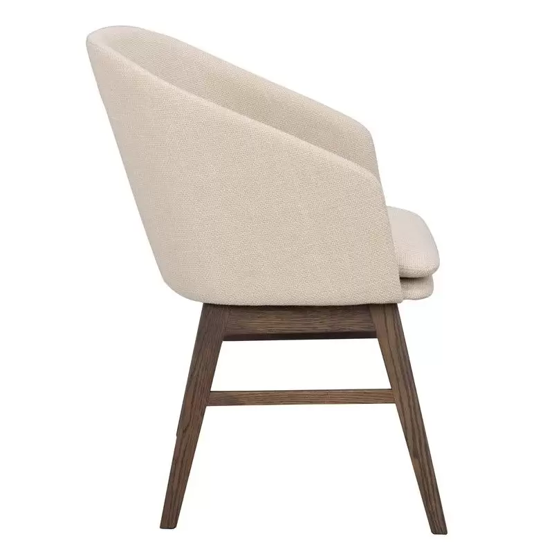 Krzesło Windham beżowe-dąb brązowy Rowico