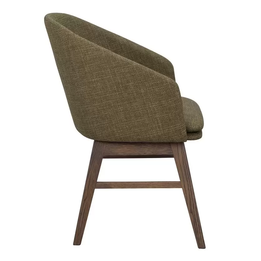 Krzesło Windham zielone-dąb brązowy Rowico