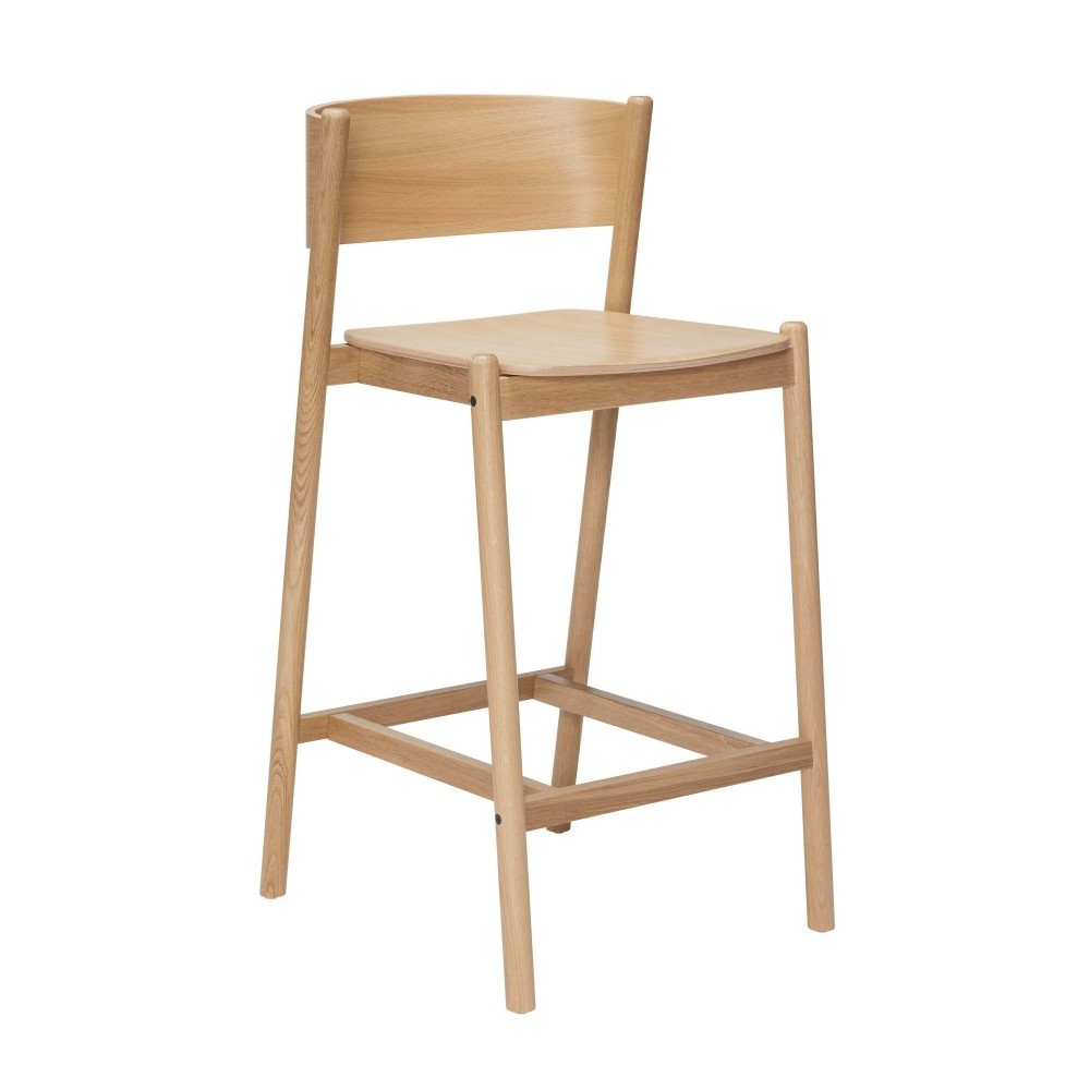 Krzesło Barowe Oblique Naturalne Hubsch