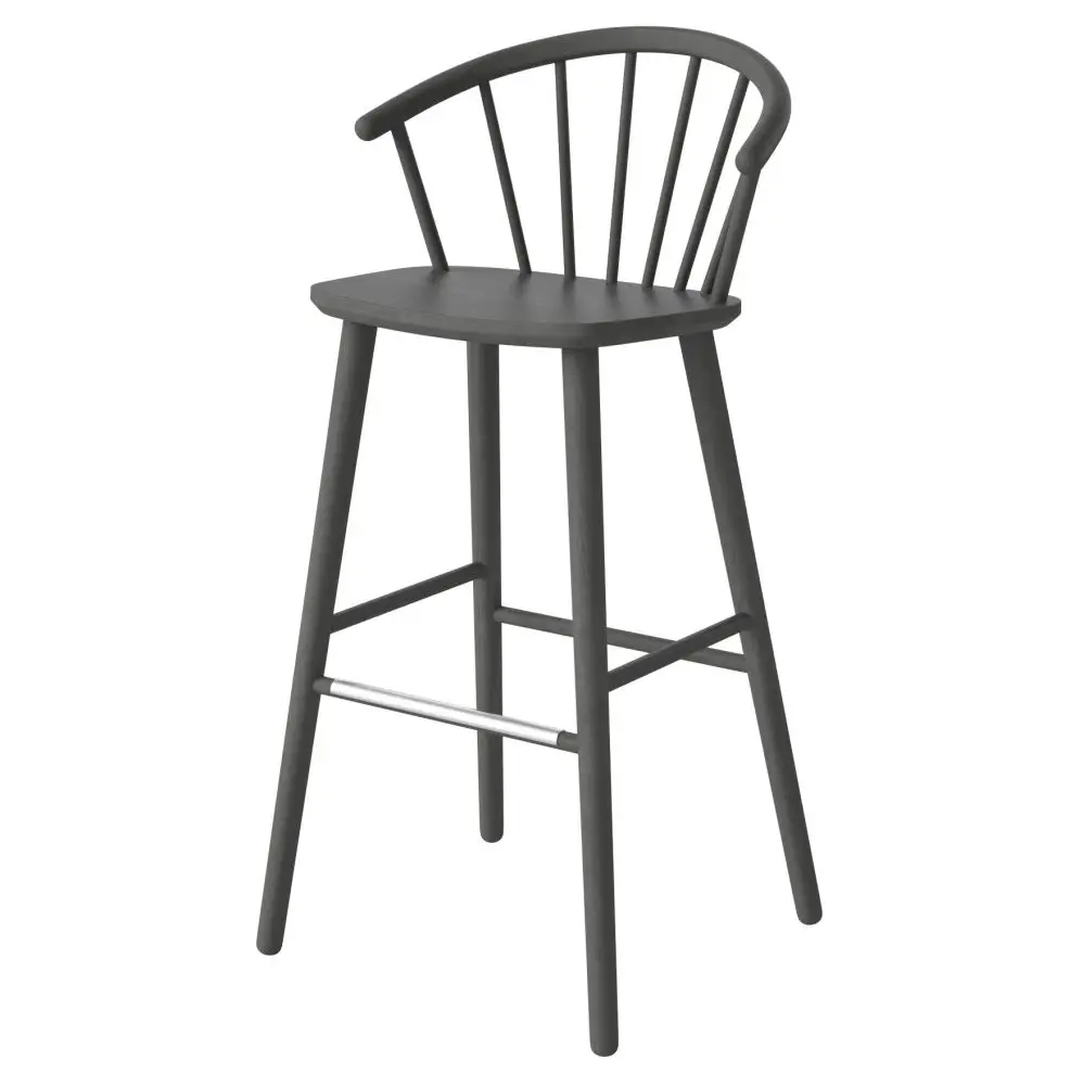 Krzesło barowe Sleek h;102 cm szare Bolia