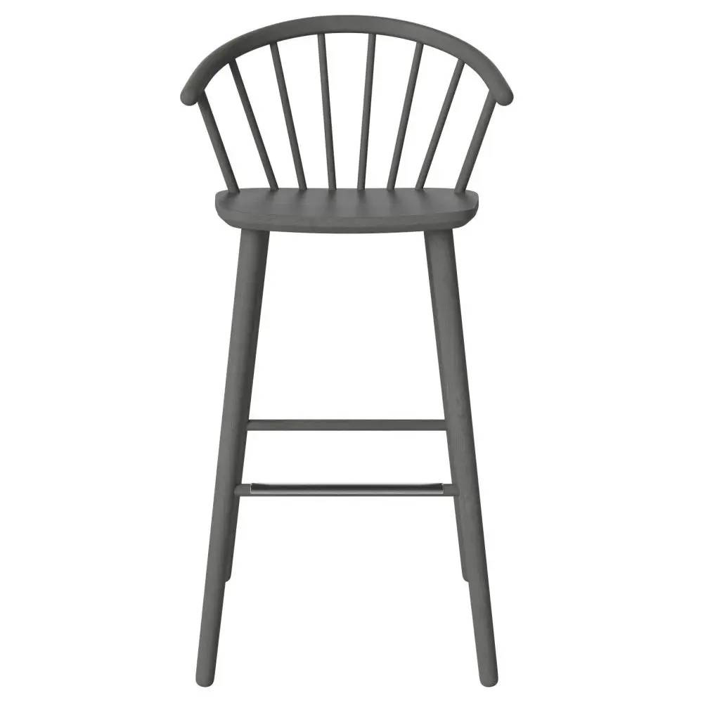 Krzesło barowe Sleek h;102 cm szare Bolia