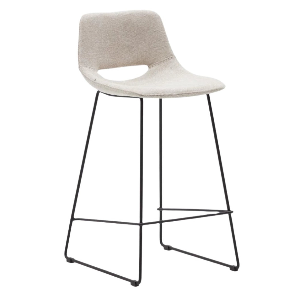 Krzesło Barowe Zahara 98 Cm Beżowe Kave Home