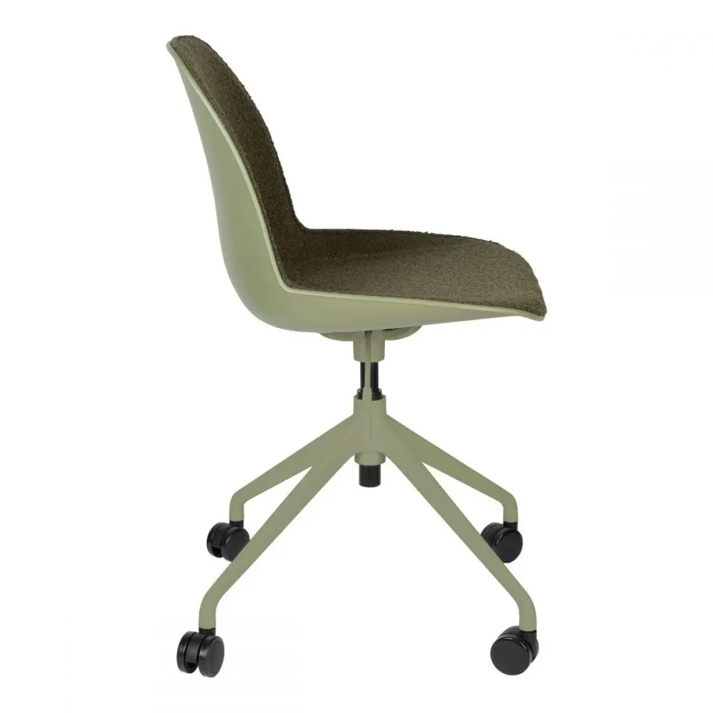 Krzesło biurowe Albert Kuip zielone Zuiver