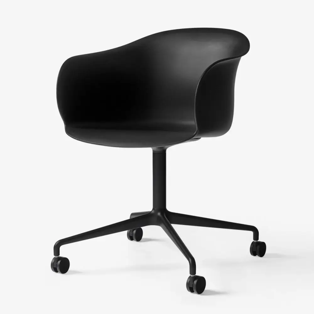 Krzesło biurowe Elefy JH36 czarne-czarne nogi Andtradition