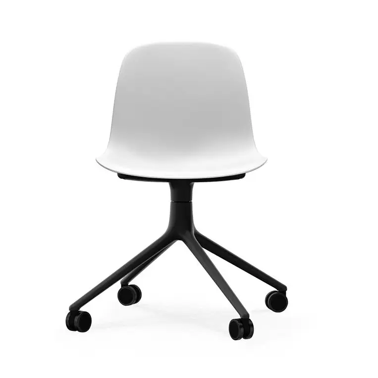 Krzesło biurowe Form czarna podstawa białe Normann Copenhagen