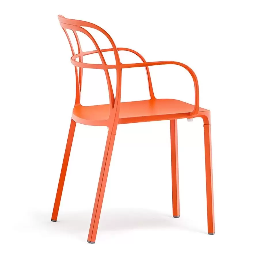 Krzesło ogrodowe Intrigo 3715 pomarańczowe Pedrali