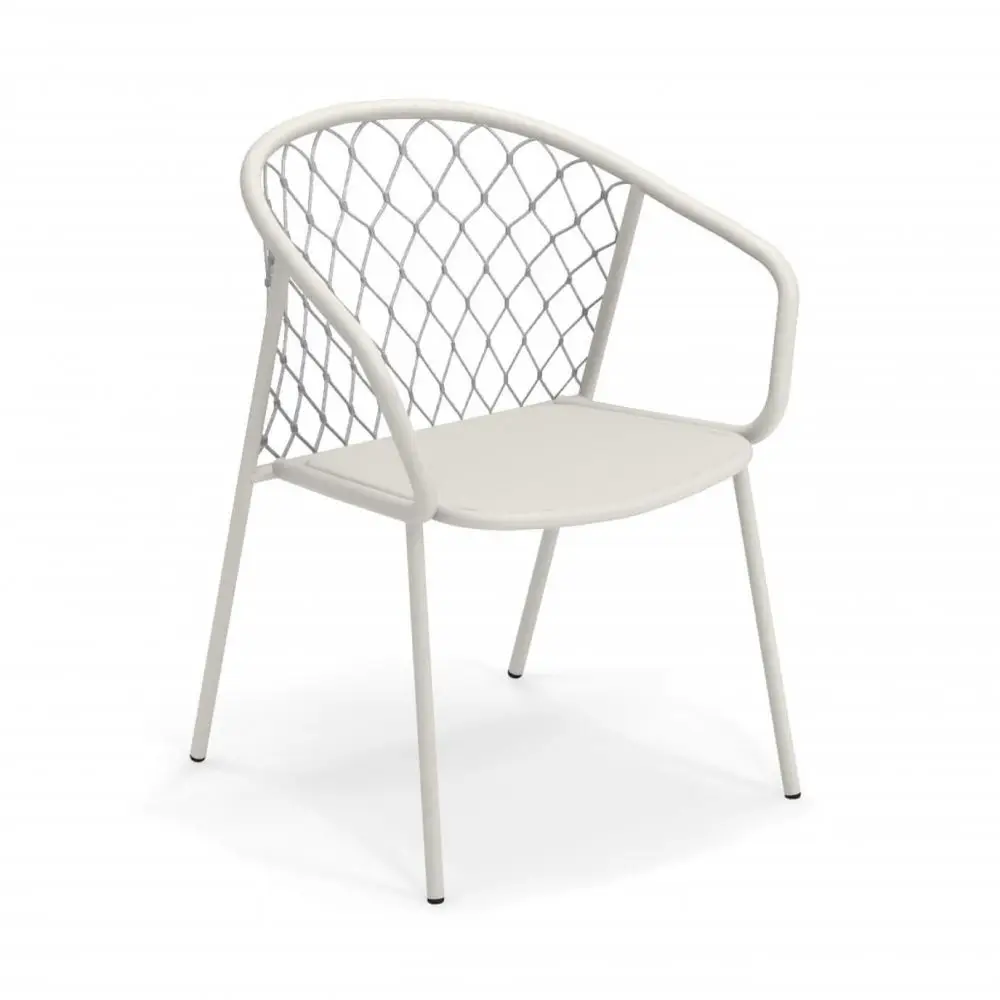 Krzesło ogrodowe Nef matowa biel Emu