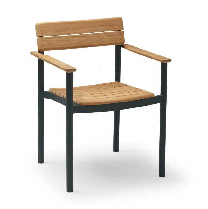 Krzesło Ogrodowe Pelago Z Podłokietnikami Zielone Skagerak