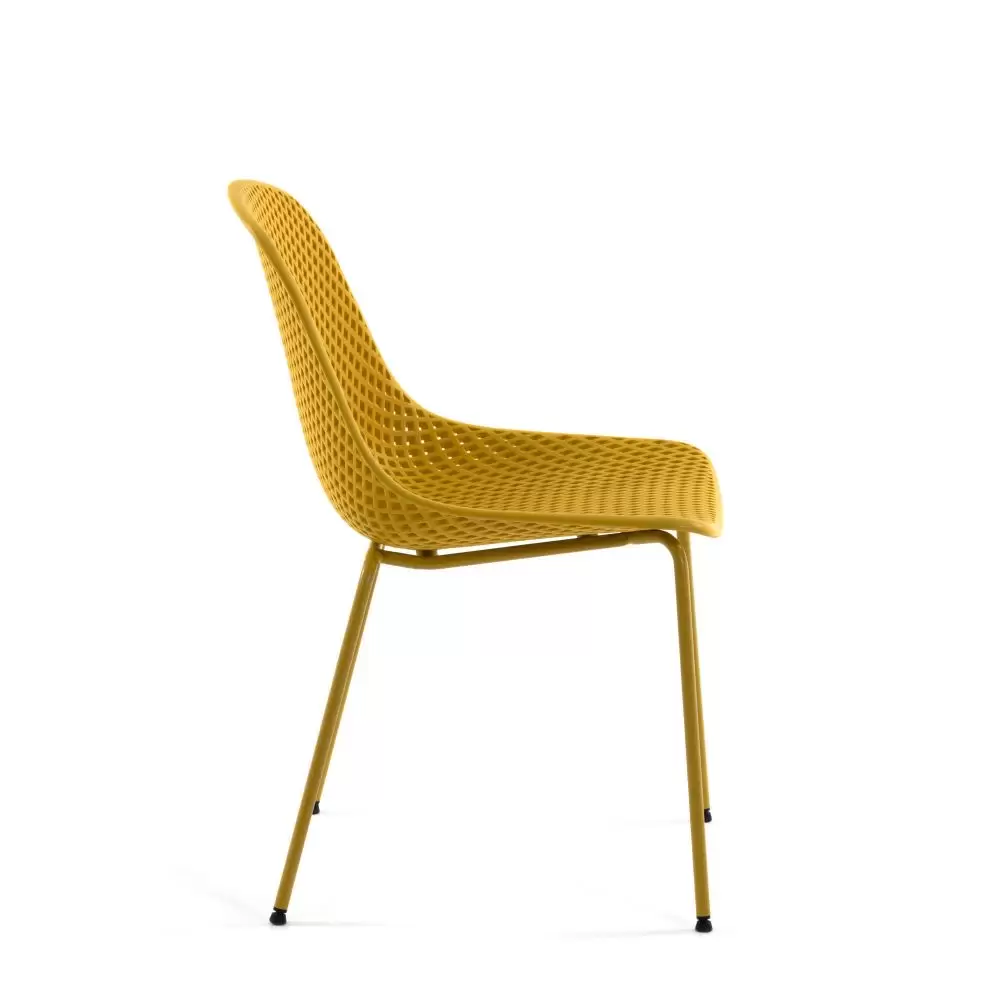 Krzesło ogrodowe Quinby żółte La Forma