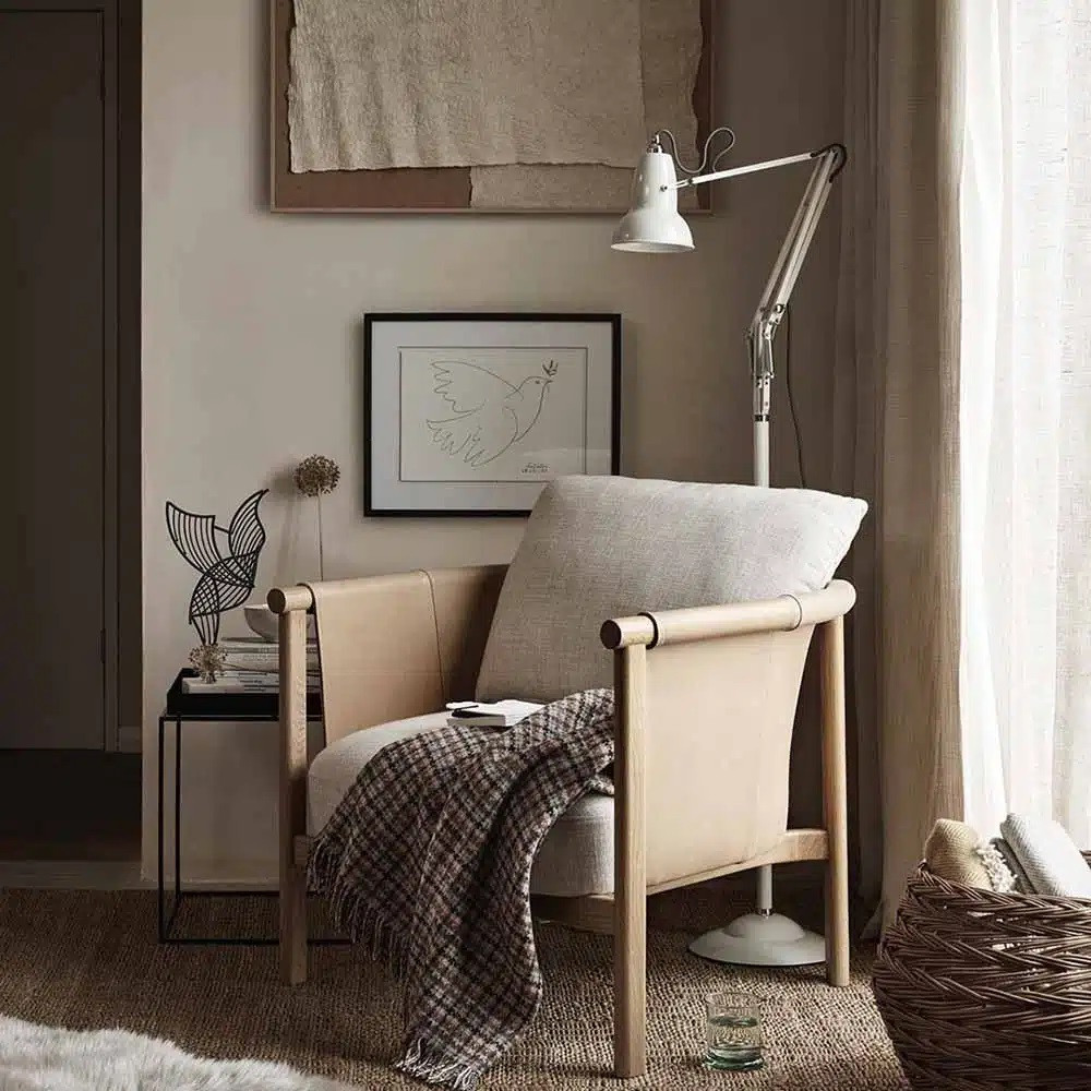 Lampa Podłogowa Original 1227 Linen White Anglepoise
