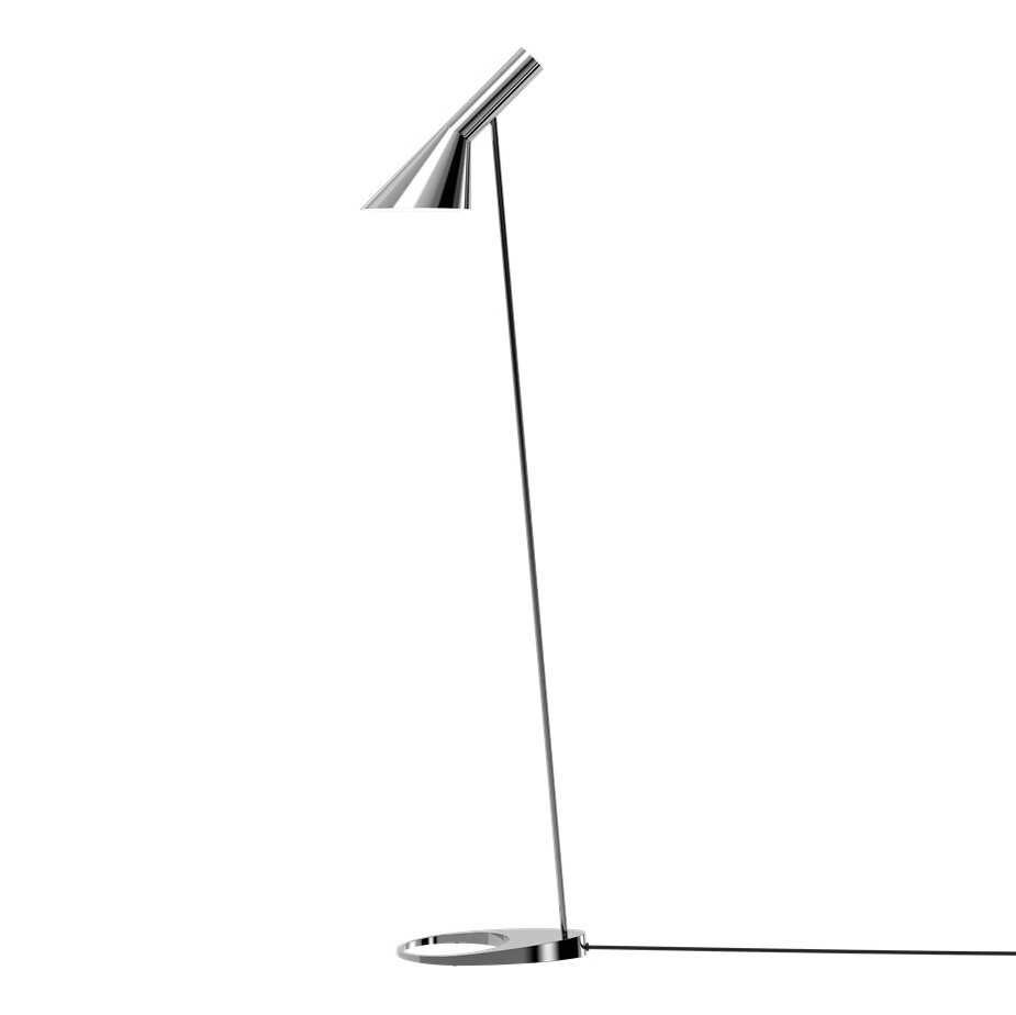 Lampa Podłogowa Aj Srebrna Louis Poulsen