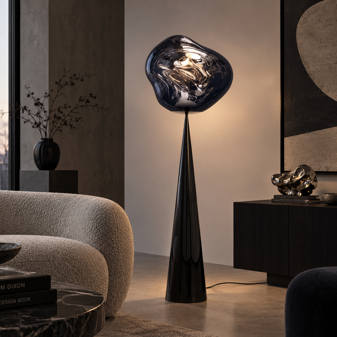 Lampa Podłogowa Melt Cone Fat Smoke Tom Dixon