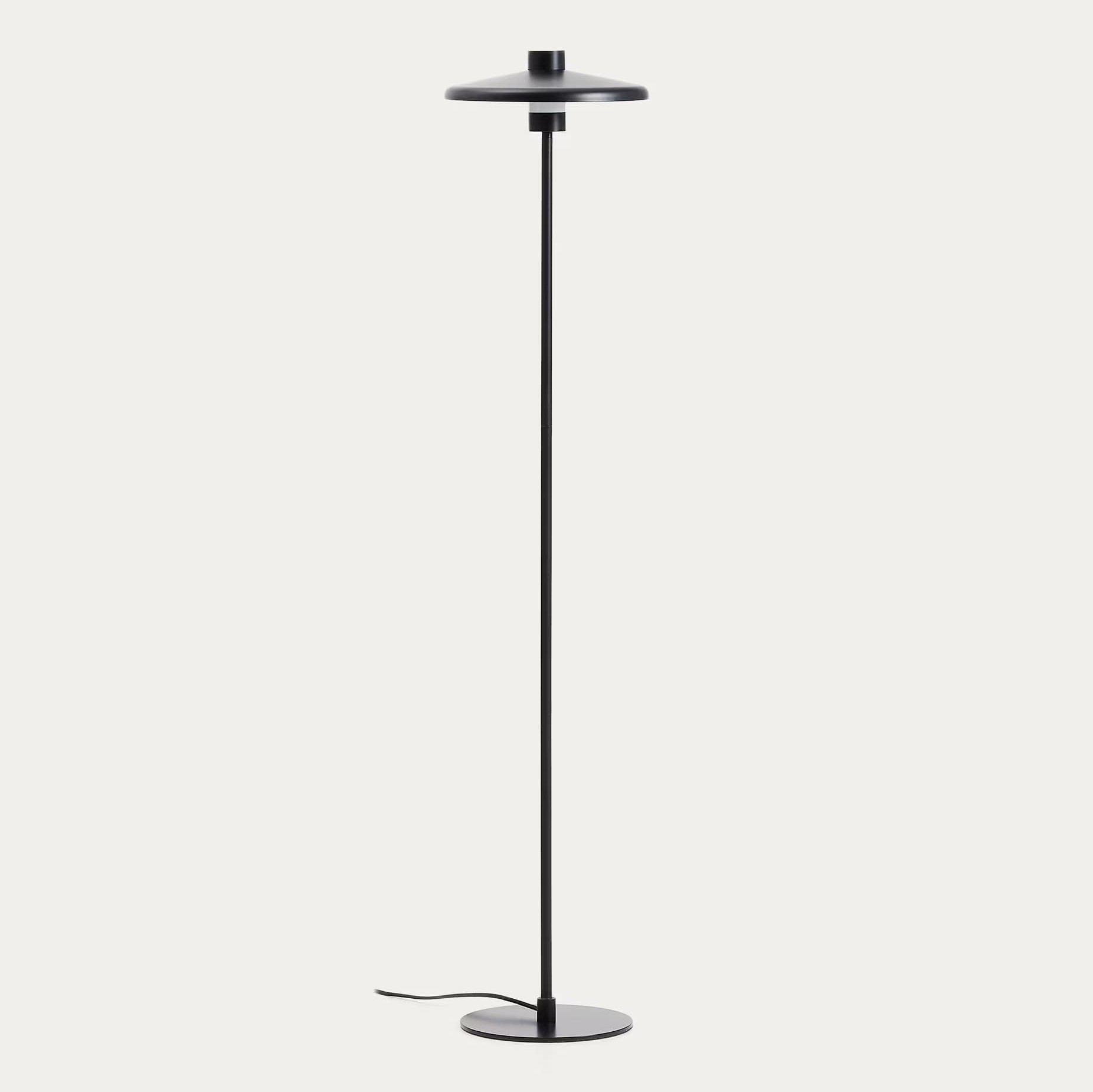 Lampa Podłogowa Nuvira Czarna Kave Home