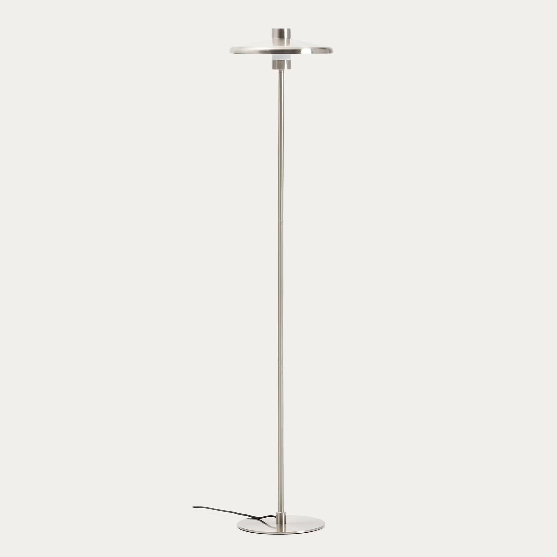 Lampa Podłogowa Nuvira Srebrna Kave Home