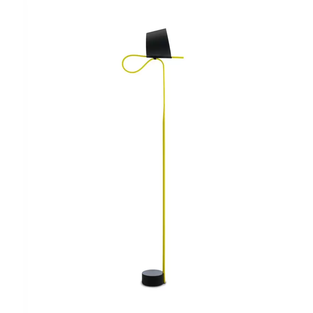 Lampa podłogowa Rope Trick żółta Hay
