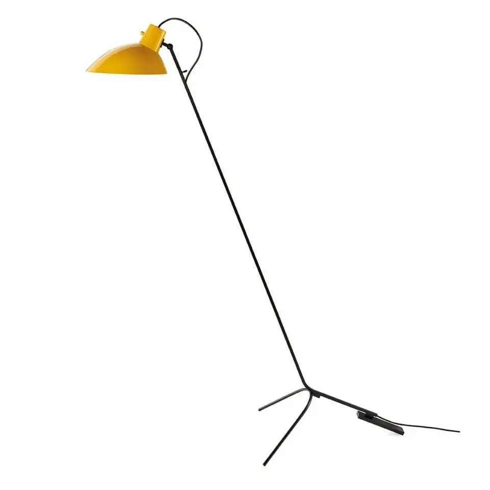 Lampa podłogowa VV Cinquanta czarno-żółta Astep