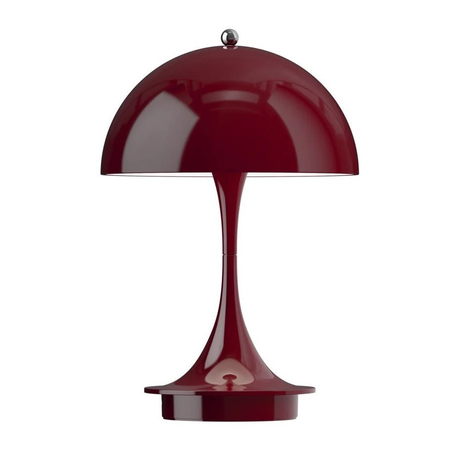 Lampa Przenośna Panthella 160 Portable Burgundowa Louis Poulsen