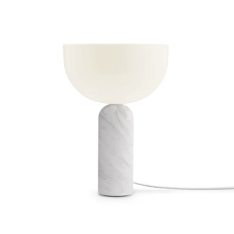 Lampa stołowa Kizu mała biały marmur New Works