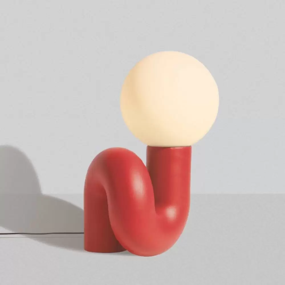 Lampa stołowa Neotenic 51 cm czerwona Petite Friture