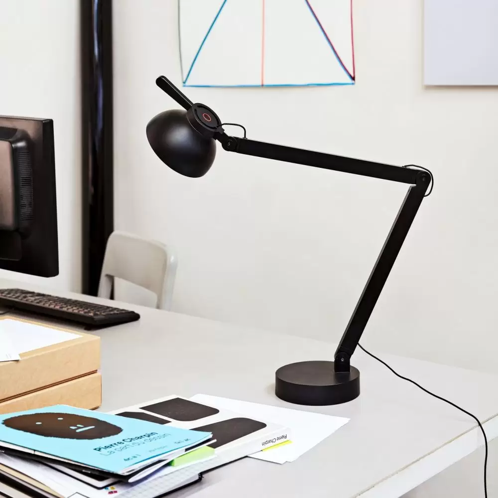 Lampa stołowa PC Double Arm czarna Hay