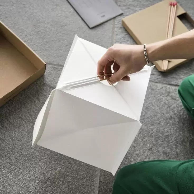 Lampa stołowa Paper Cube Hay