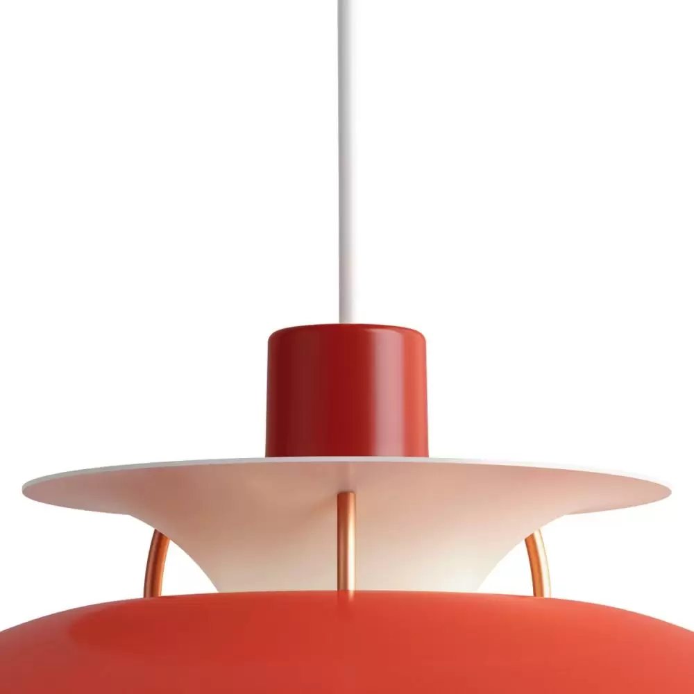 Lampa wisząca PH 5 Mini czerwona Louis Poulsen