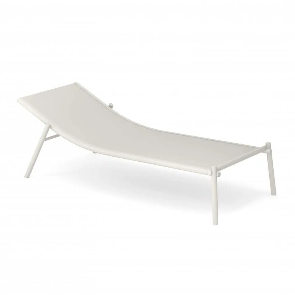 Leżak Ogrodowy Terramare Matowa Biel Emu