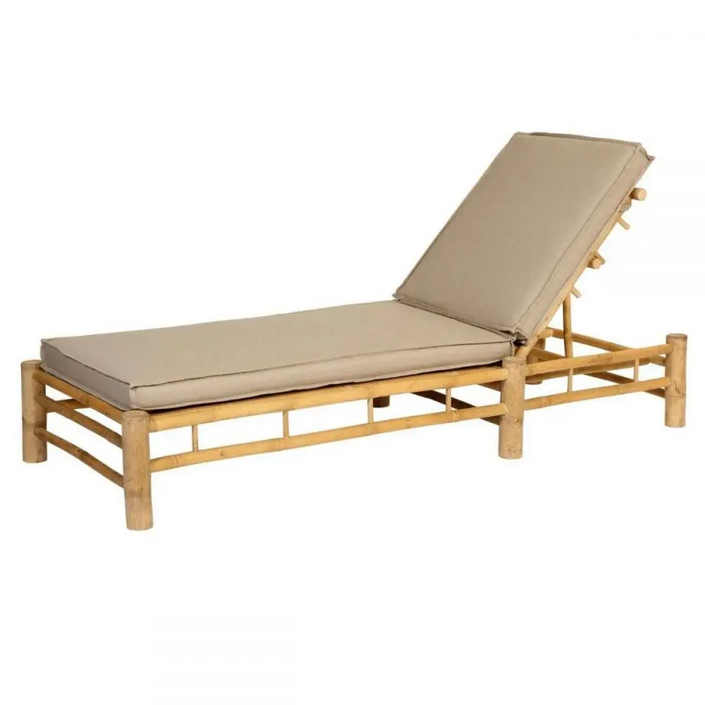 Leżak ogrodowy bamboo z poduszkami Exotan
