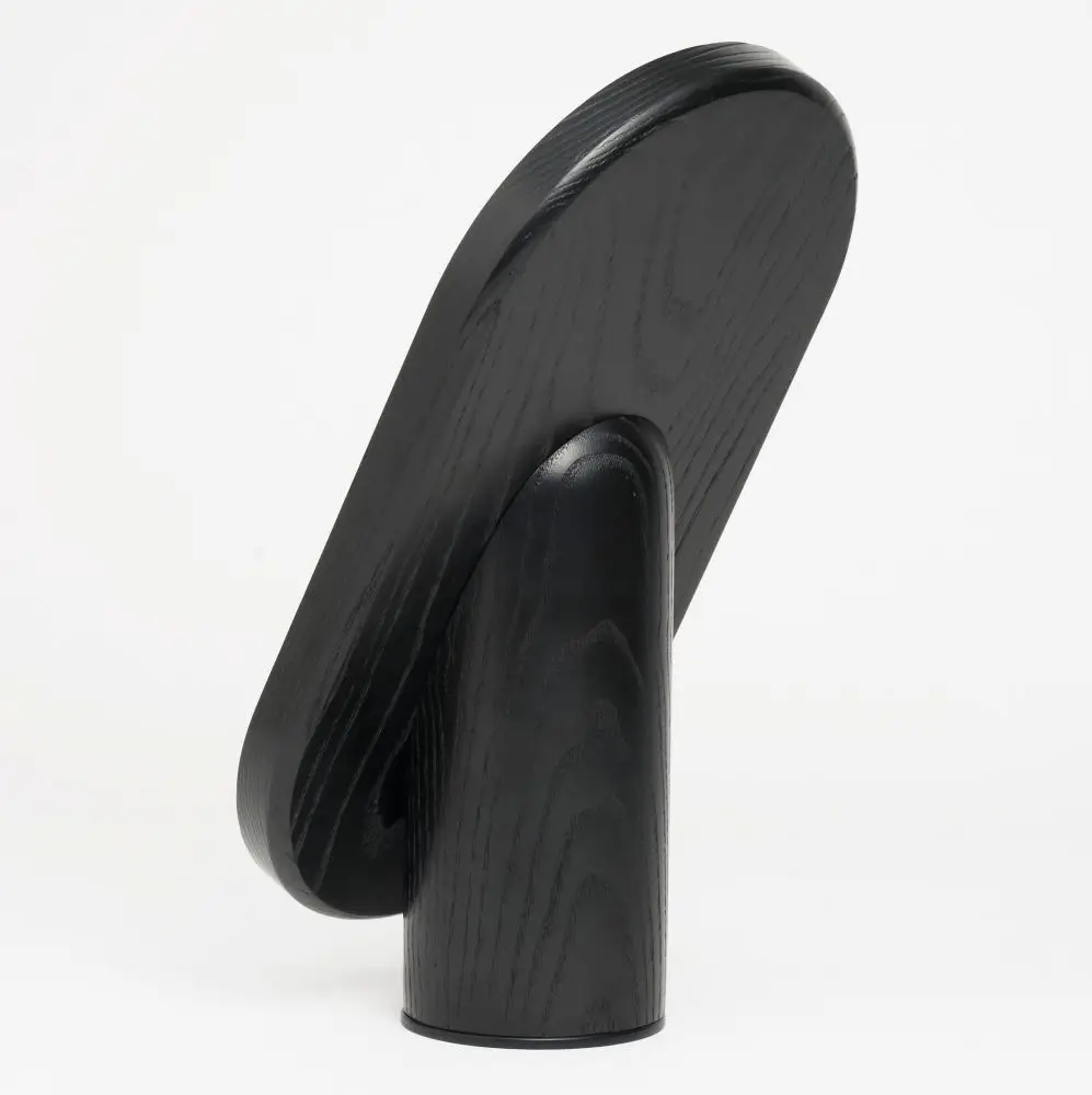 Lustro stołowe Woodturn czarne Tre Product
