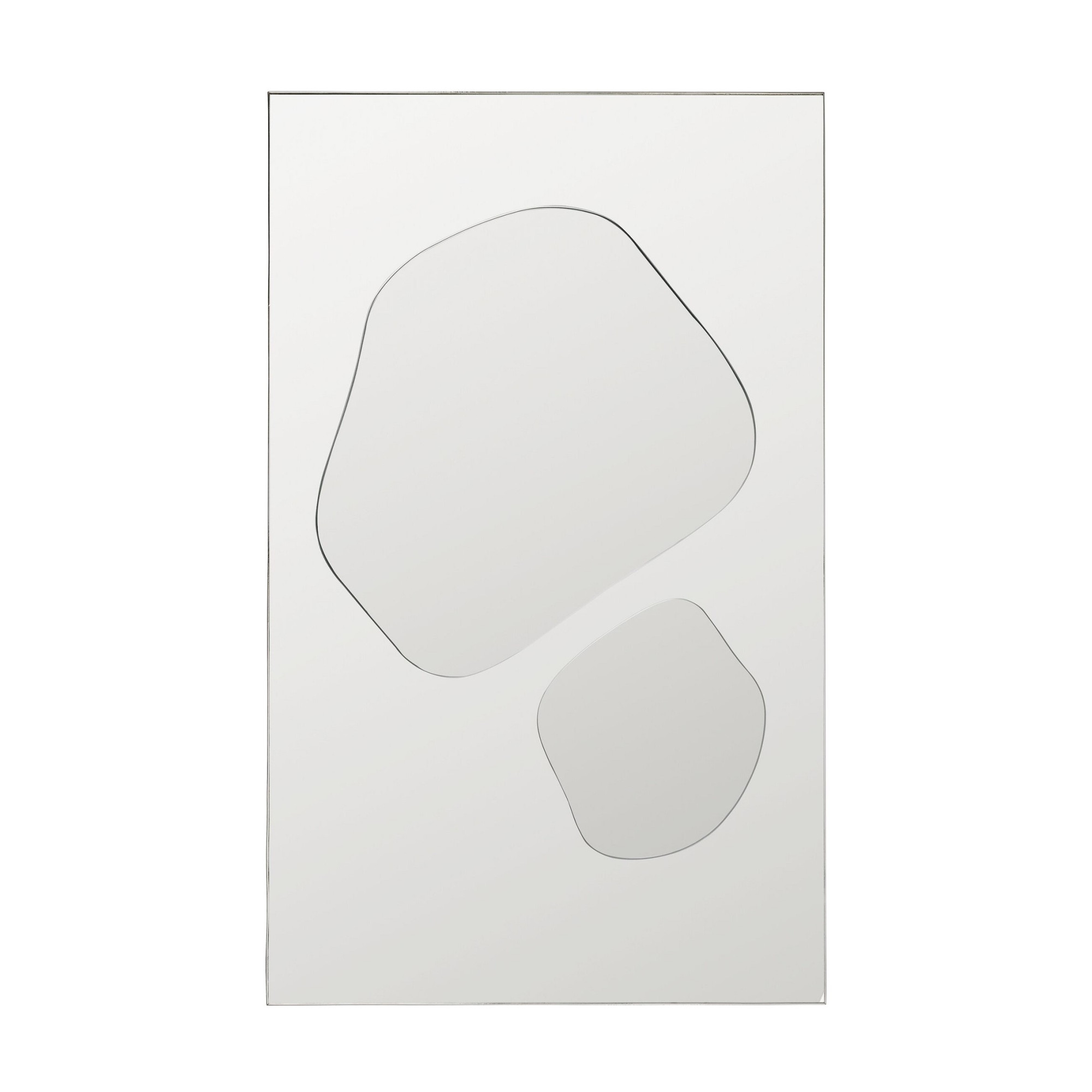 Lustro Ścienne Folia 80 Cm Srebrne Ferm Living