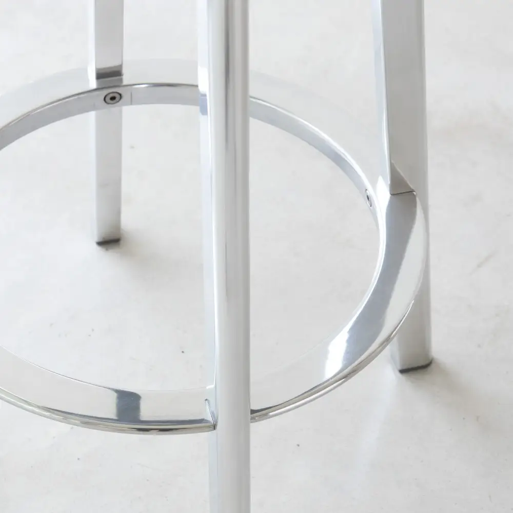 Stołek barowy DEJA-VU 66 cm polerowane aluminium Magis