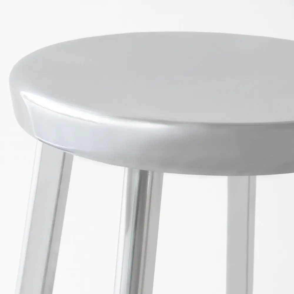 Stołek barowy DEJA-VU 66 cm polerowane aluminium Magis