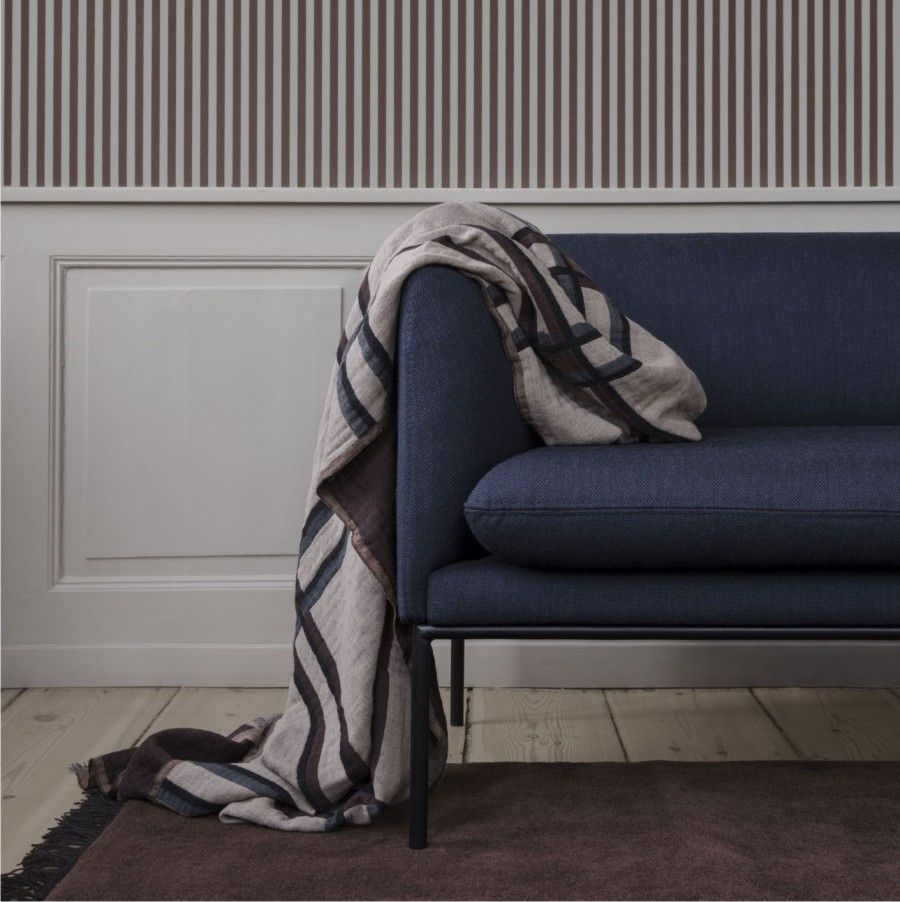 Pled Checked Beżowy Ferm Living