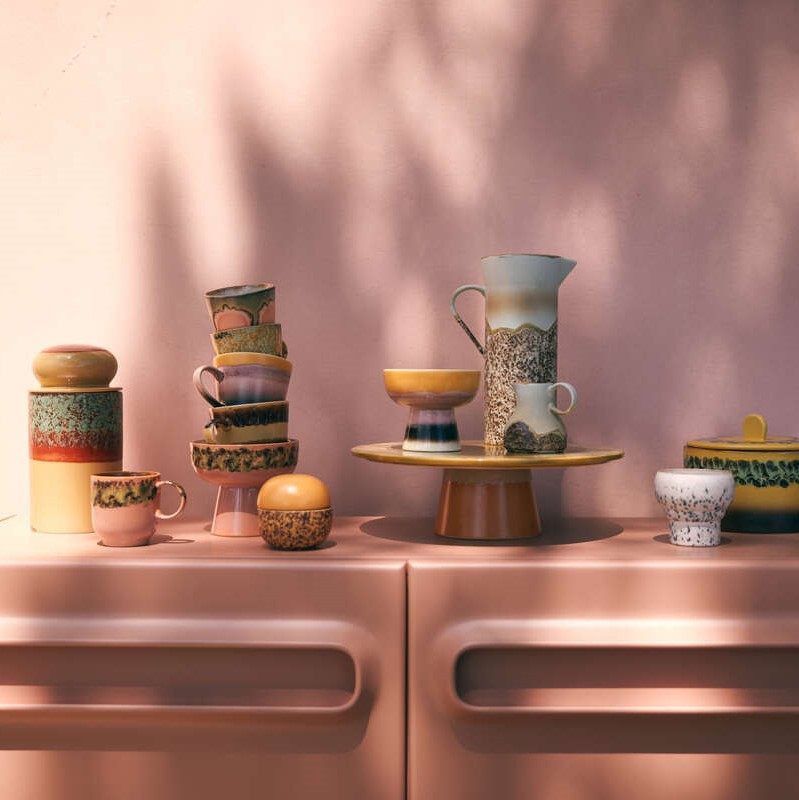 Pojemnik Ceramiczny Z Pokrywką 70S Cove Hkliving