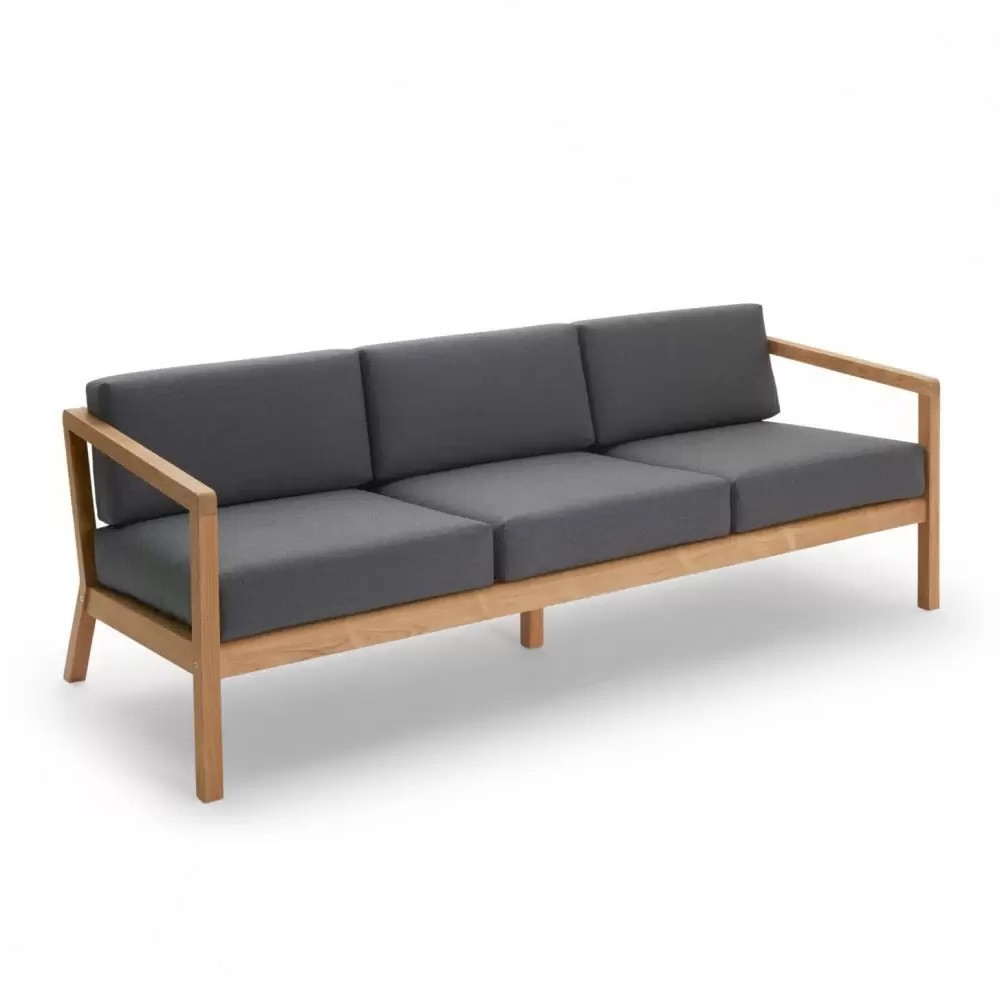 Sofa Ogrodowa Virkelyst 3 Os. Grafitowa Skagerak