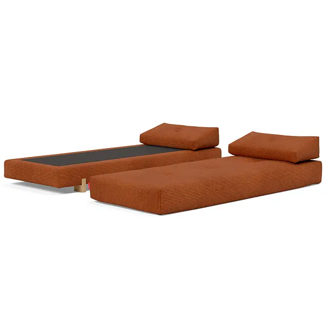 Sofa rozkładana Sigmund dąb Burnt Orange Innovation