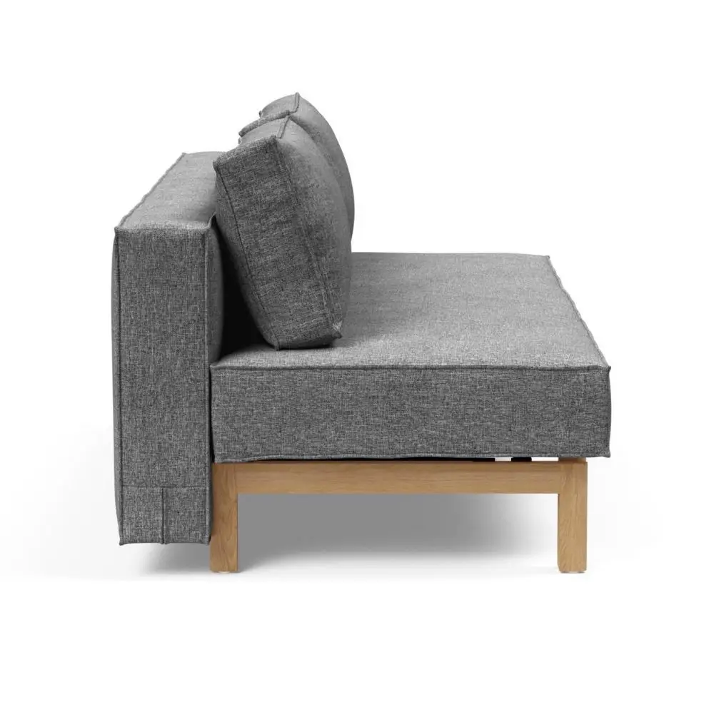Sofa rozkładana Sly dębowe nogi Twist Charcoal Innovation