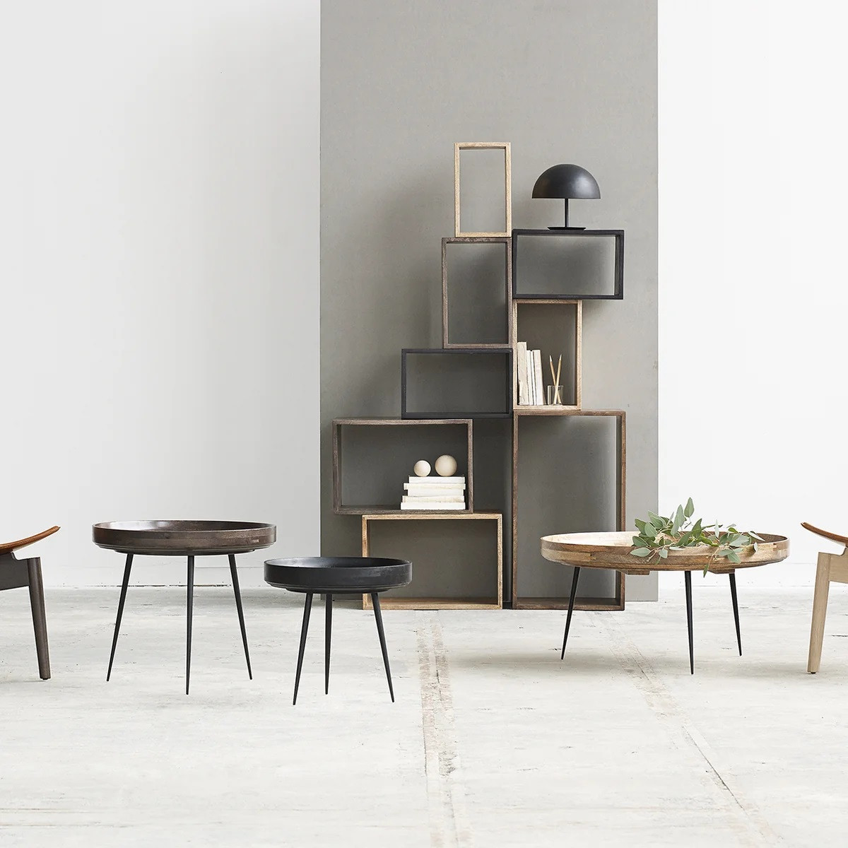 Stolik Pomocniczy Bowl Szary L Mater