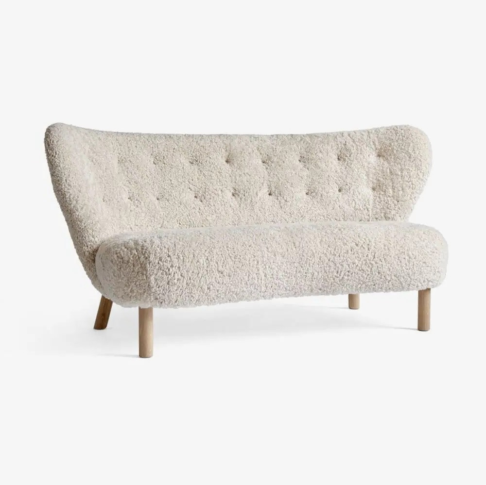 Sofa Little Petra Vb2 Oak-Sheepskin Moonlight Andtradition