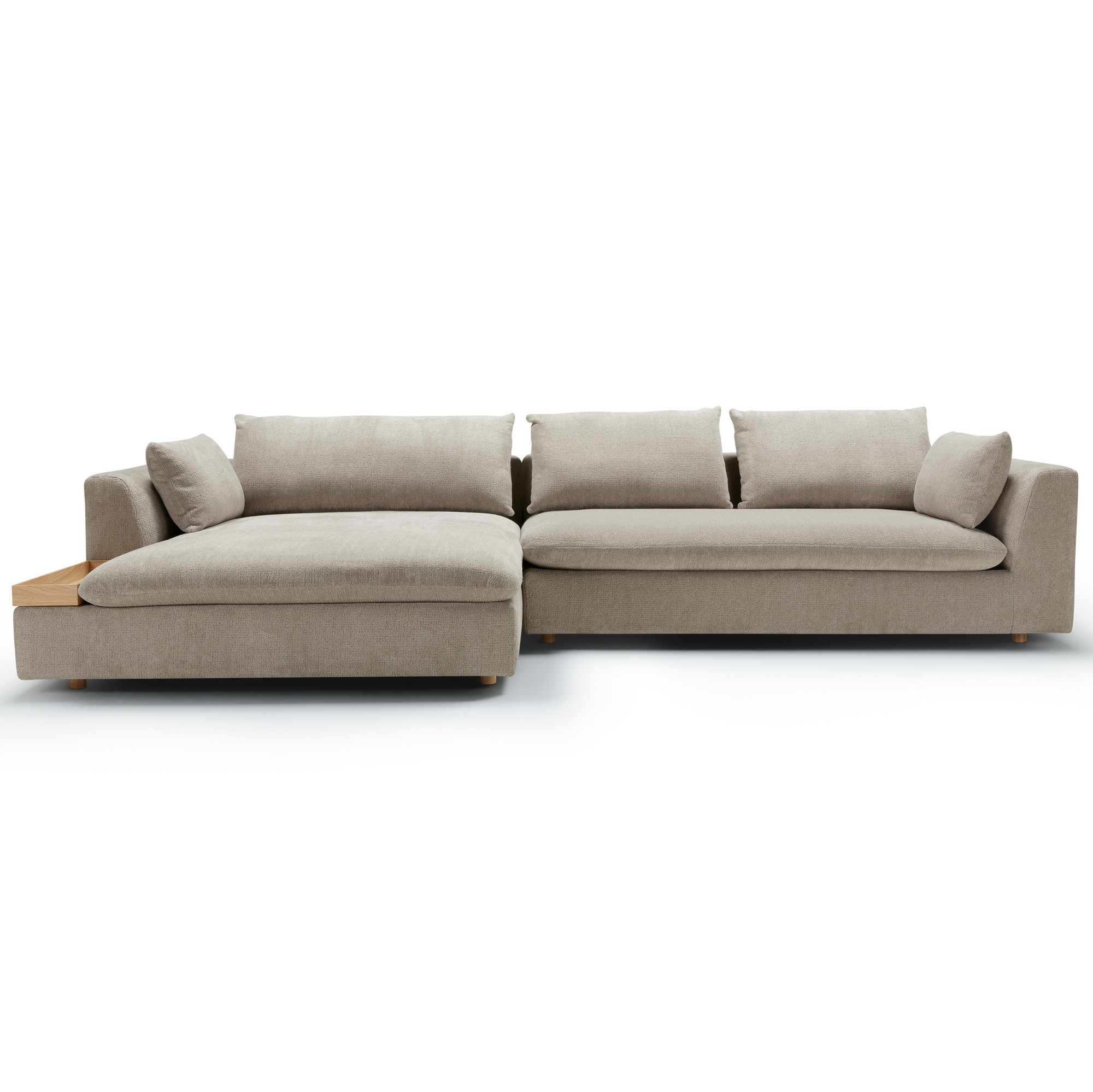 Sofa Milou Set 1 Lewy - 3-Osobowa Z Szezlongiem I Tacą Sits