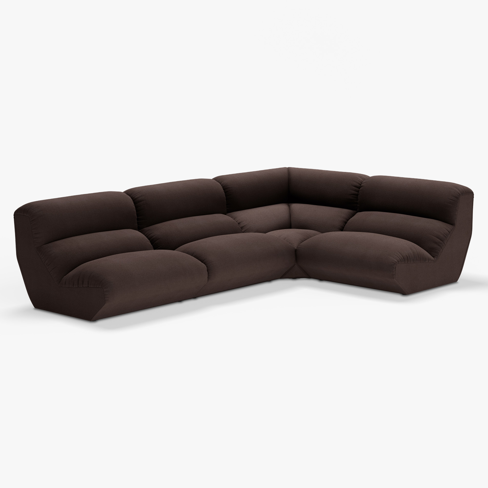 Sofa Narożna Hi Lo Av54 Av55 Brązowa Andtradition