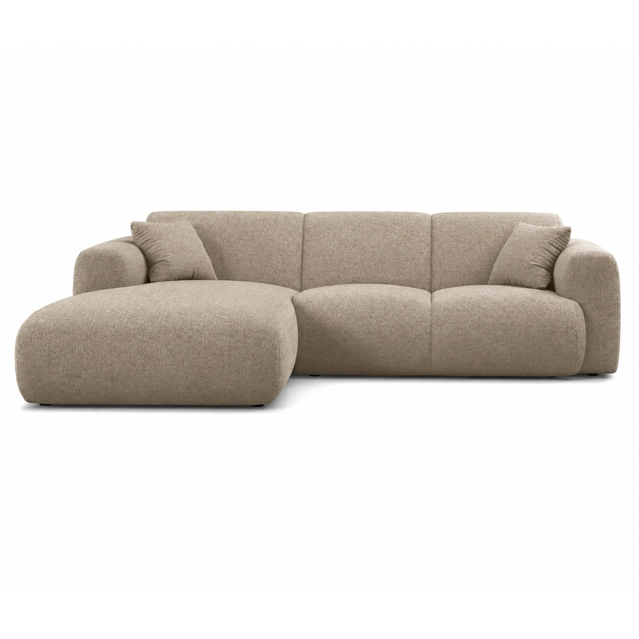 Sofa Narożna Molino Ciemnobeżowa Micadoni