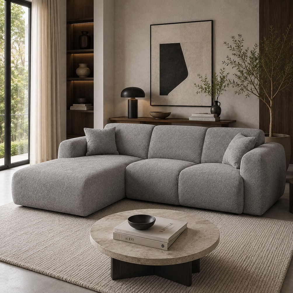 Sofa Narożna Molino Jasnoszara Micadoni